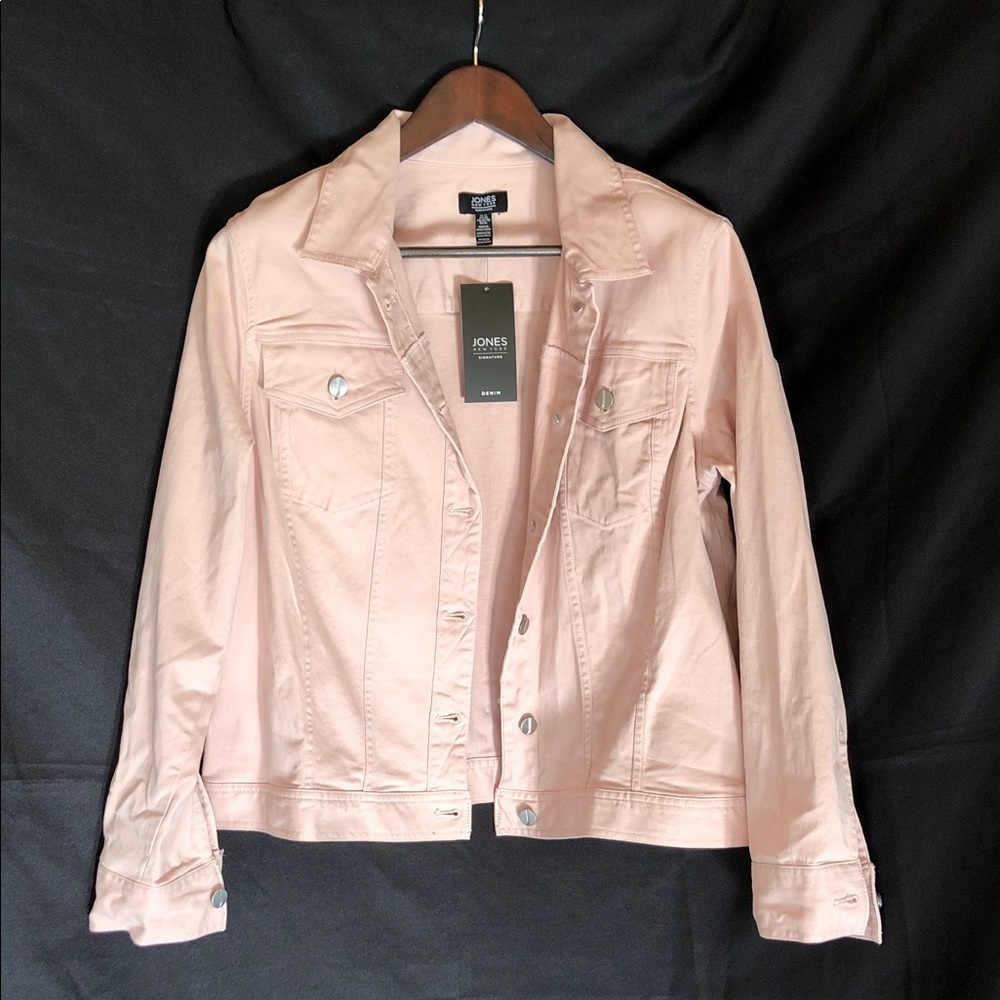 Jones New York Light Pink Jean Jacket